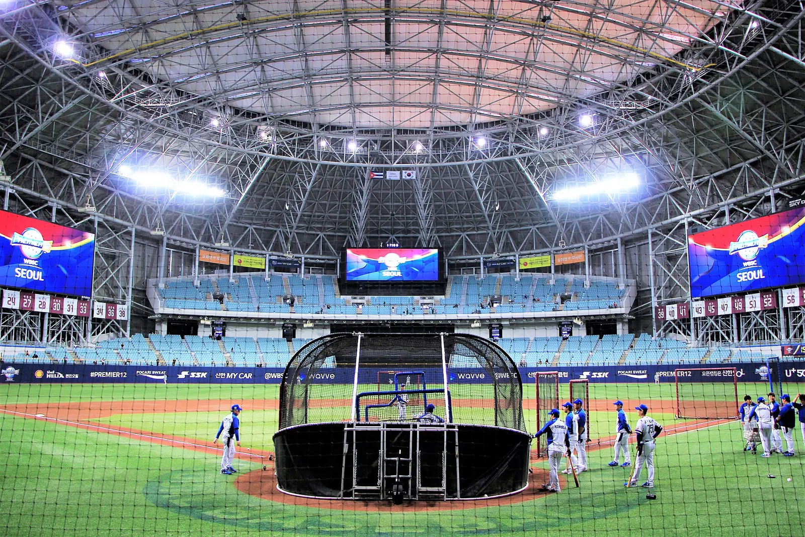Interior of Gocheok Sky Dome in Seoul, the domed arena that hosts the Melon Music Awards